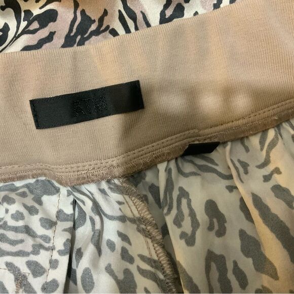 ATM Anthony Thomas Melillo Women's Silk Ocelot Leopard Print Trouser Pants S - Picture 8 of 10